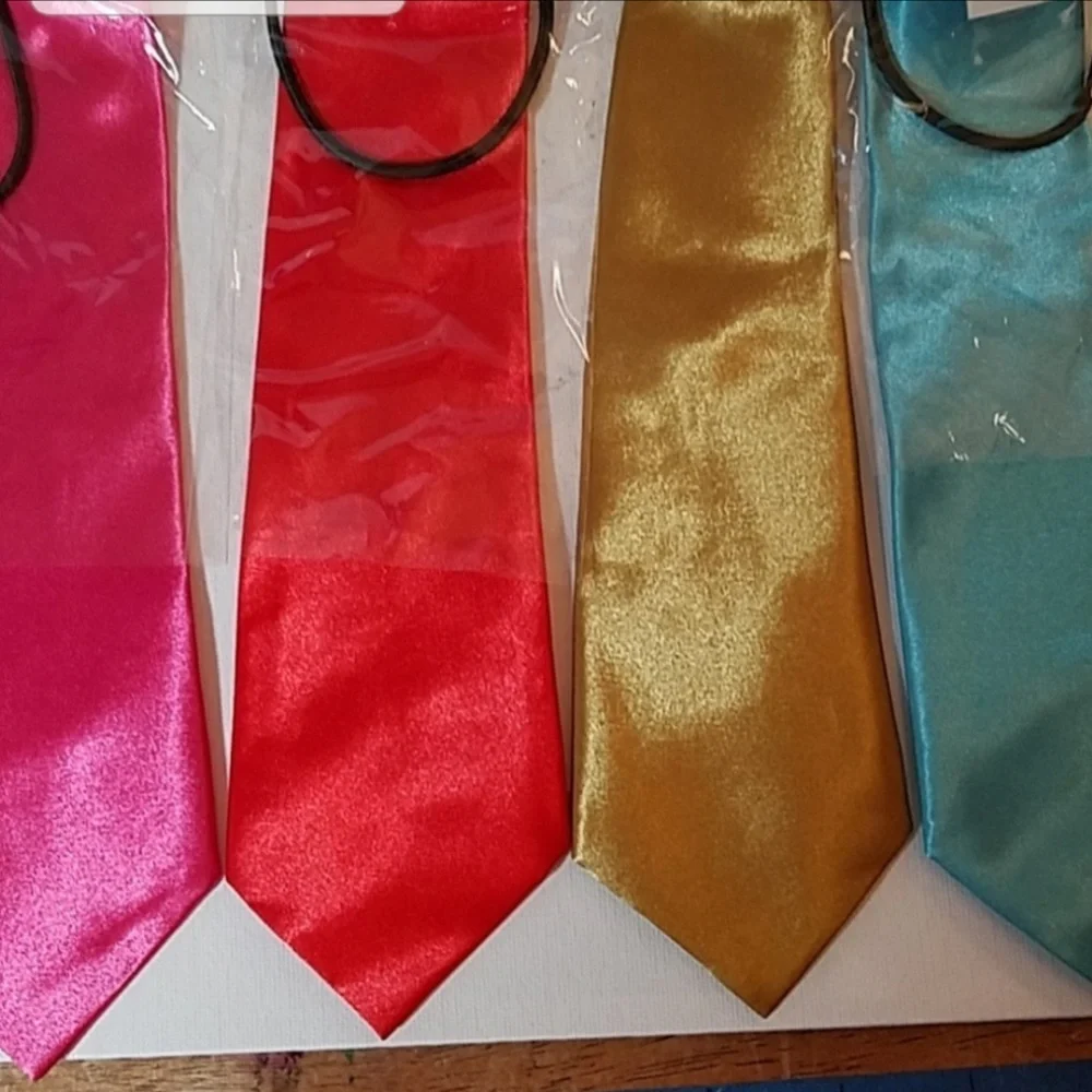 Boys Faux Satin Neck Tie 10 1/2